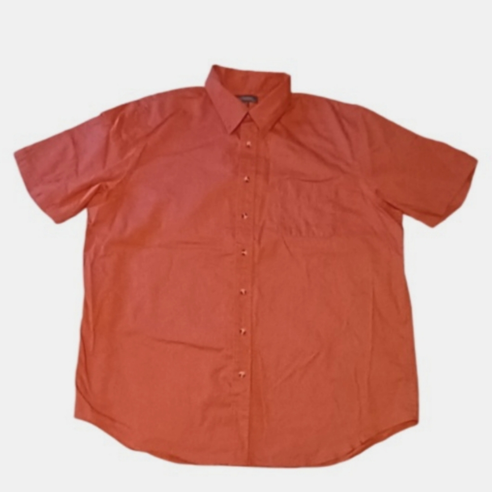 🆕️ Men's Deep Salmon Croft & Barrow Button Down - Size XLT